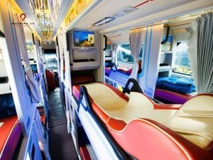 Ha Giang to Cat Ba Mobile Hotel Sleeper Bus – 34 Private Rooms