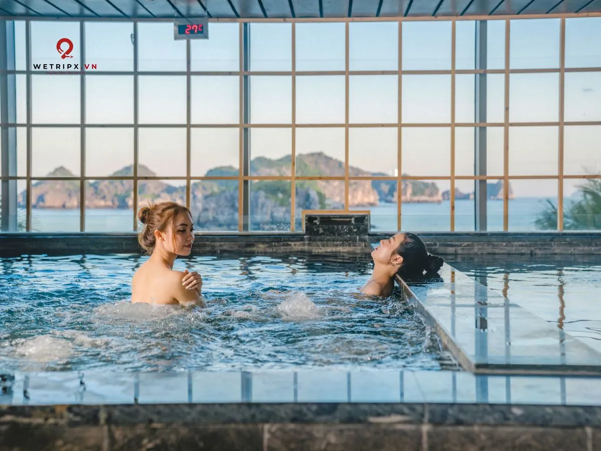 tắm onsen flamingo cát bà