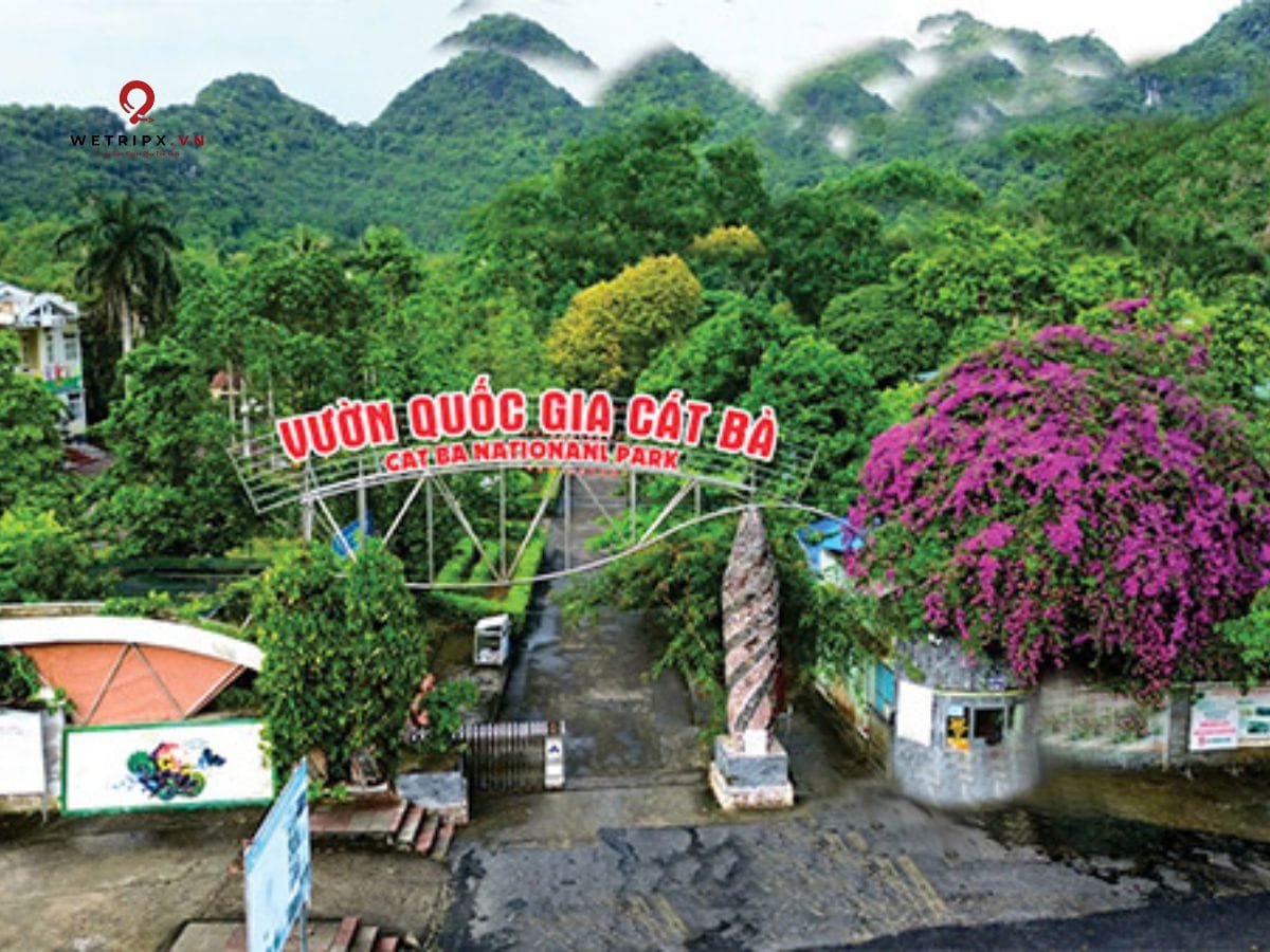 Cat Ba National Park Entrance.