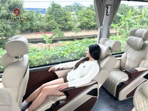 Comfortable Reclining Seats on Limousine Bus
